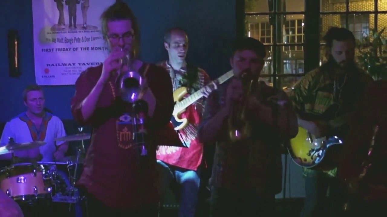Afla Sackey & Afrik Bawantu performing live
