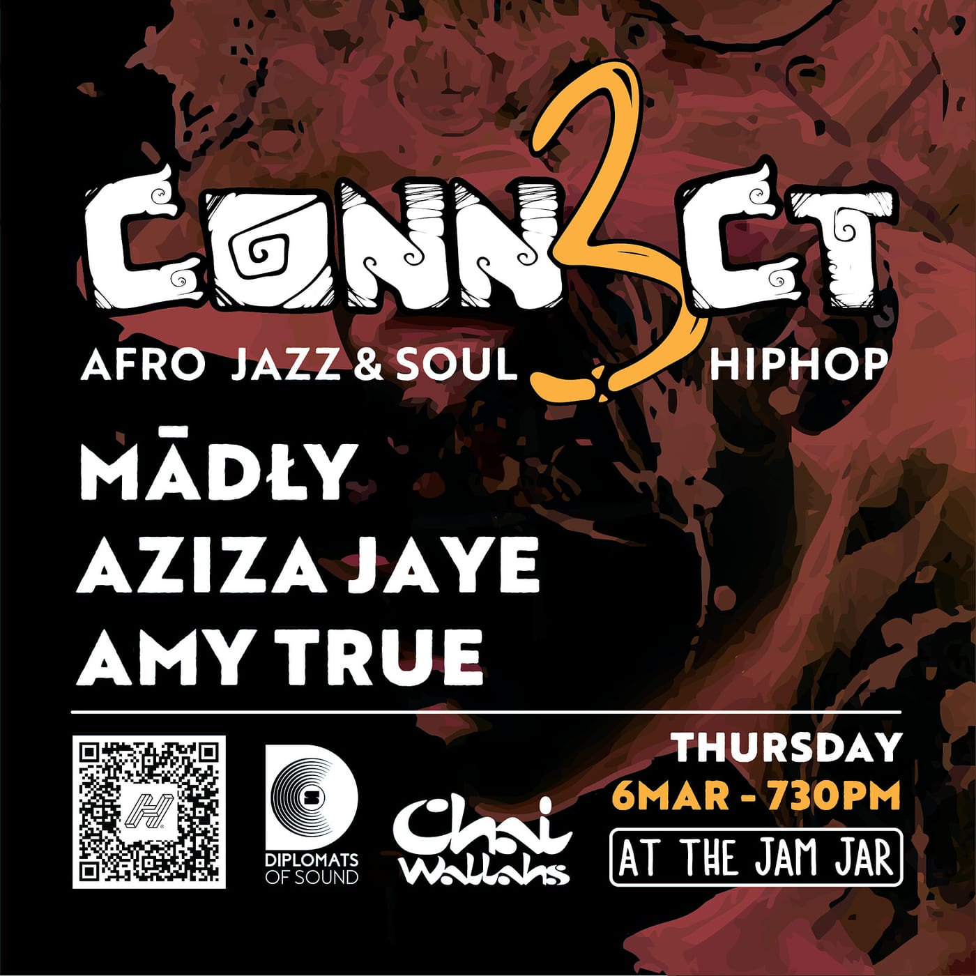 Conn3ct — Mādły + Aziza Jaye + Amy True poster